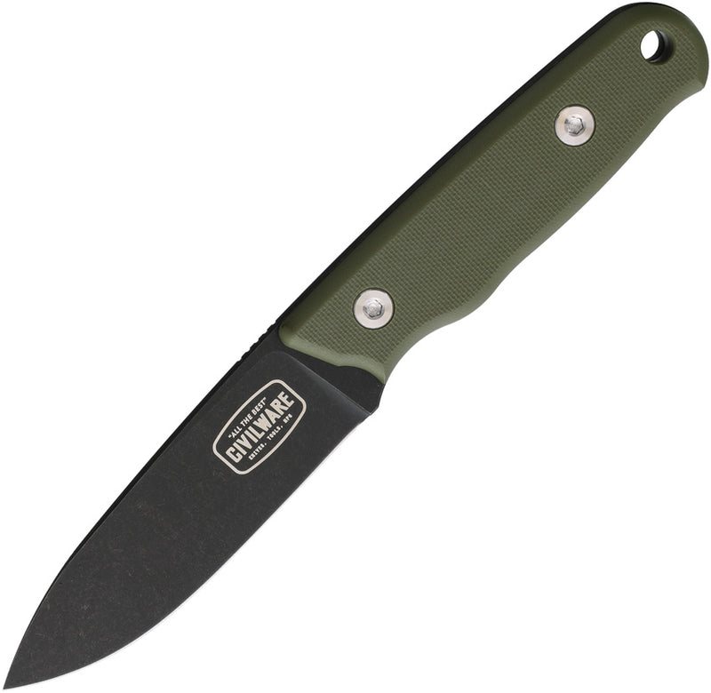 Toor Packer Fixed Blade Knife / OD — D2 / Green [TR59902] — product view 1