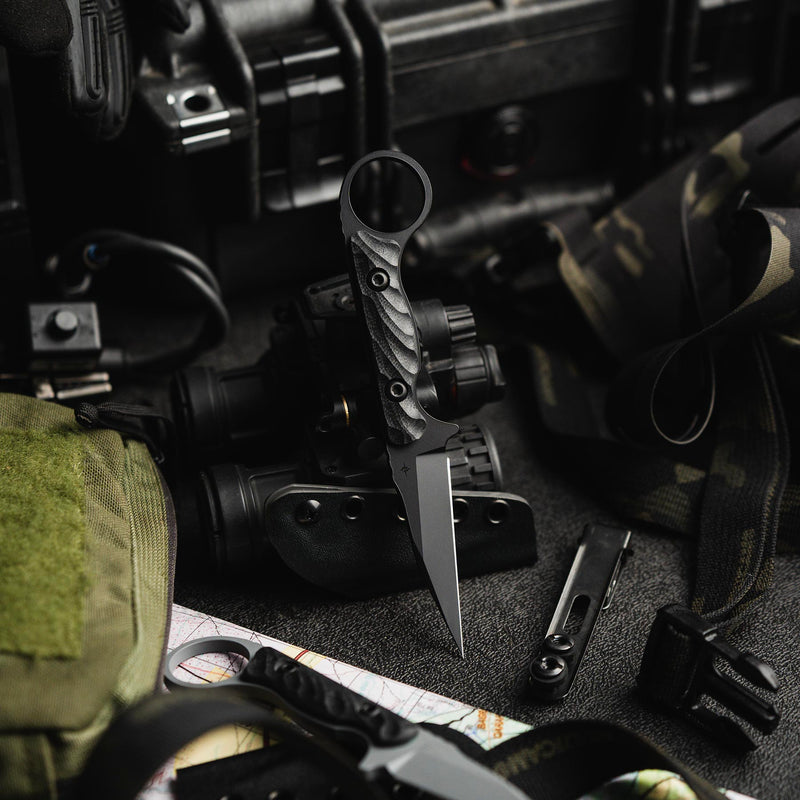 Toor Jank Shank W Fixed Blade Knife / Socom — CPM-M4 / Black [TR64240] — product view 7