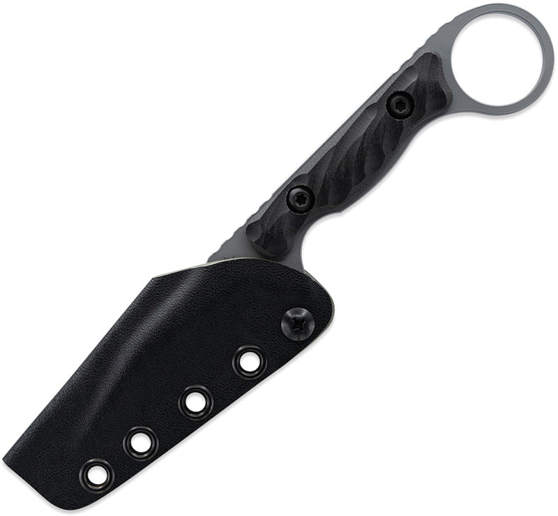 Toor Jank Shank W Fixed Blade Knife / Gray — CPM-M4 / Black [TR64241] — product view 2