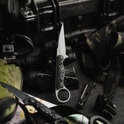 Toor Jank Shank W Fixed Blade Knife / Gray — CPM-M4 / Black [TR64241] — product view 7