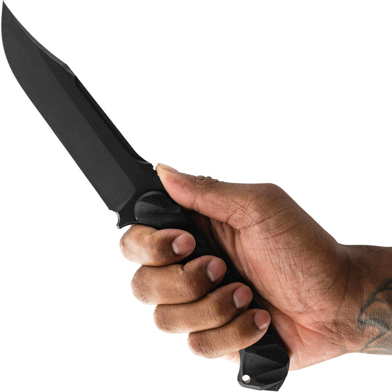 Toor Valor MK1 Fixed Blade Knife / Bomber — CPM Cru-Wear / Black [TR64272] — product view 4