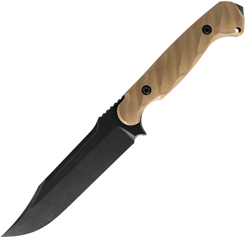 Toor Valor MK1 Fixed Blade Knife / Omaha — CPM Cru-Wear / Brown [TR64273] — product view 1