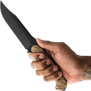 Toor Valor MK1 Fixed Blade Knife / Omaha — CPM Cru-Wear / Brown [TR64273] — product view 4