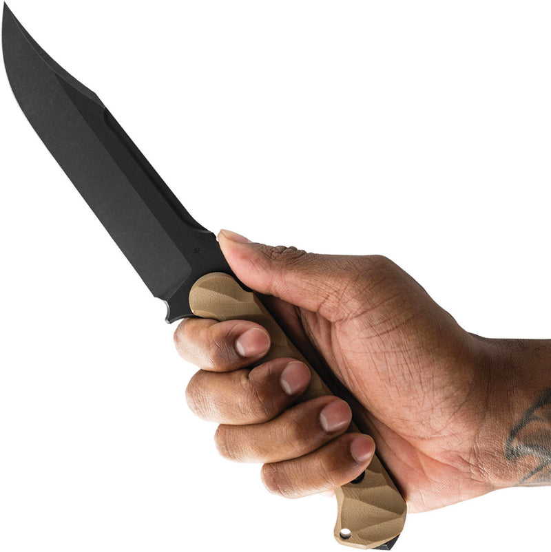 Toor Valor MK1 Fixed Blade Knife / Omaha — CPM Cru-Wear / Brown [TR64273] — product view 4