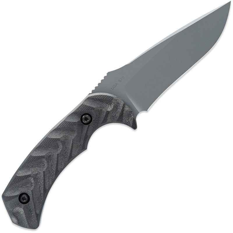 Toor Mullet S Fixed Blade Knife / Gray — CPM-M4 / Black [TR64276] — product view 2