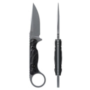 Toor Jank Shank S Fixed Blade Knife / Gray — CPM-M4 / Black [TR64288] — product view 5