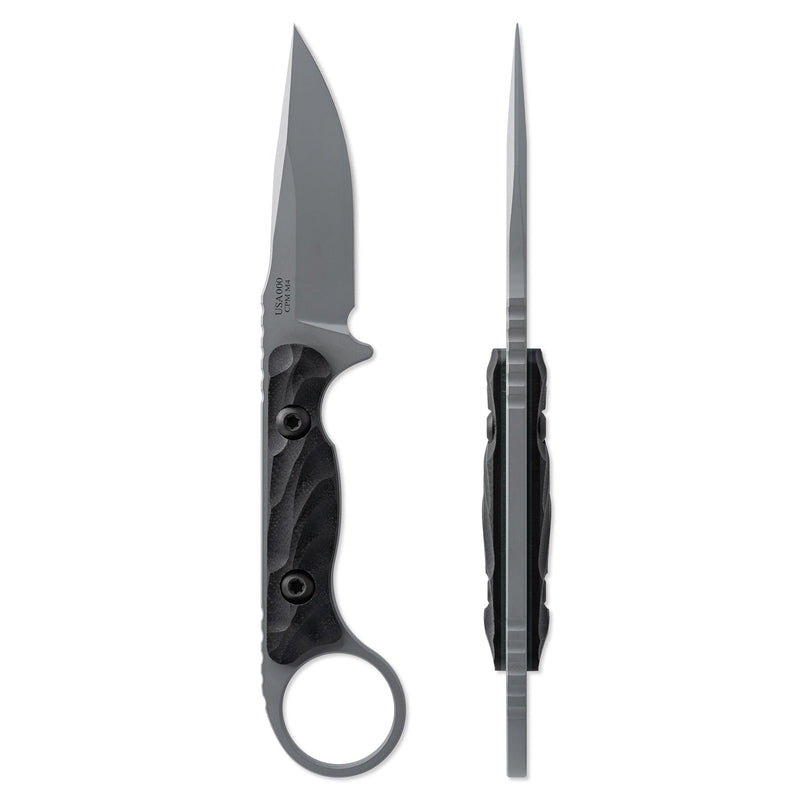 Toor Jank Shank S Fixed Blade Knife / Gray — CPM-M4 / Black [TR64288] — product view 5