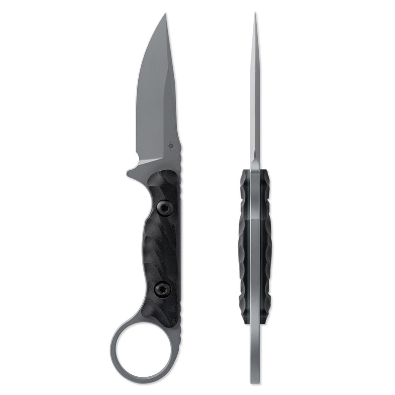 Toor Jank Shank S Fixed Blade Knife / Gray — CPM-M4 / Black [TR64288] — product view 7