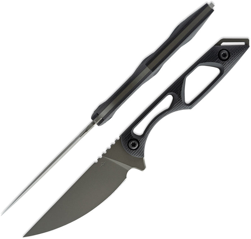 Toor Willow Fixed Blade Knife / Spanish — CPM-154 / Black [TR64294] — product view 1