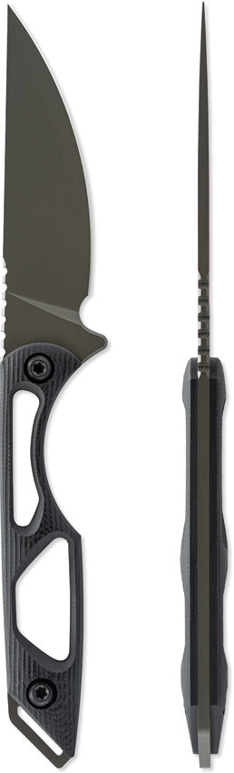 Toor Willow Fixed Blade Knife / Spanish — CPM-154 / Black [TR64294] — product view 3