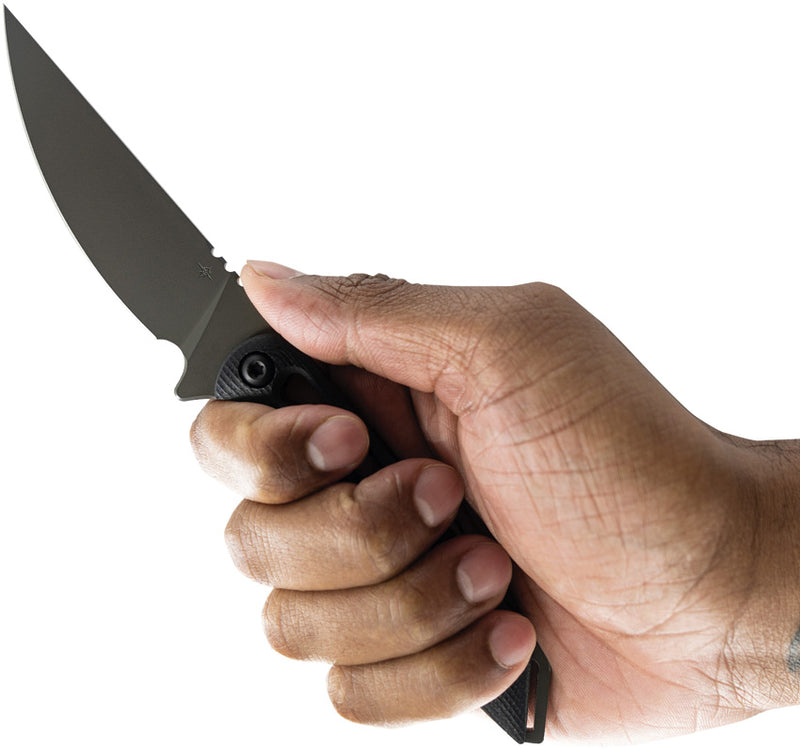 Toor Willow Fixed Blade Knife / Spanish — CPM-154 / Black [TR64294] — product view 4