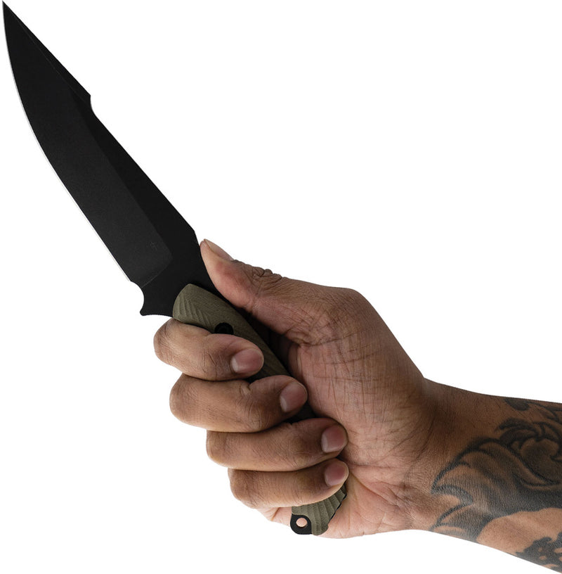 Toor Raven Fixed Blade Knife / Covert — CPM-3V [TR85375] — product view 4