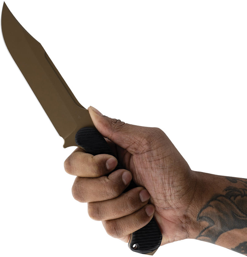 Toor Valor Fixed Blade Knife / Mojave — CPM-3V / Black [TR85397] — product view 4
