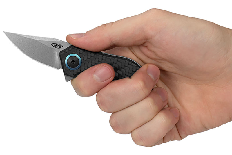Zero Tolerance Small Galyean Carbon Fiber (1.8" Stonewashed 20CV) Folding Knife [0022] - product view 4