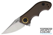 Zero Tolerance Small Galyean Bronze Titanium Brown Titanium (1.875" Stonewash 20CV) Folding Knife [0022TIBRZ] - product view 3