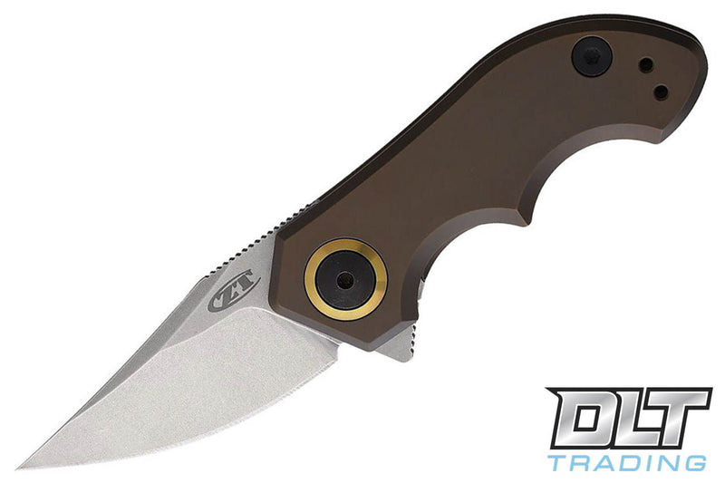 Zero Tolerance Small Galyean Bronze Titanium Brown Titanium (1.875" Stonewash 20CV) Folding Knife [0022TIBRZ] - product view 3
