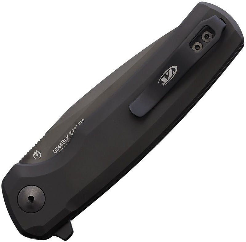 Zero Tolerance 0044 Button Lock Black Ti Folding Knife [0044BLK]