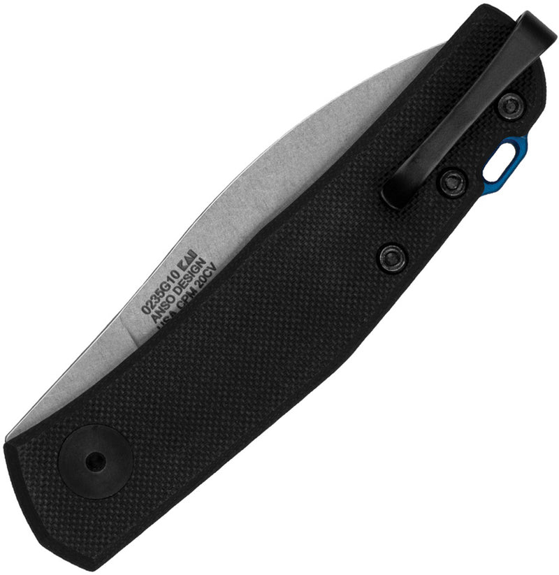 Zero Tolerance Model 0235 Black G-10 (2.6" Stonewashed 20CV) Folding Knife [ZT0235G10] - product view 2