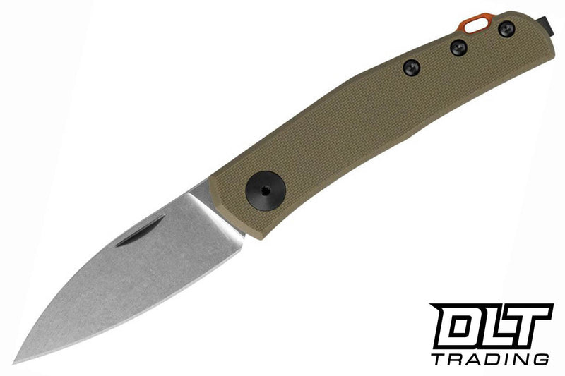 Zero Tolerance Model 0235 Green G-10 (2.6" Stonewashed 20CV) Folding Knife [ZT0235OLG10] - product view 3