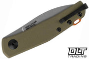 Zero Tolerance Model 0235 Green G-10 (2.6" Stonewashed 20CV) Folding Knife [ZT0235OLG10] - product view 4
