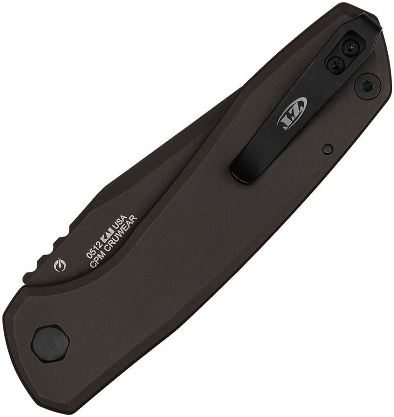 Zero Tolerance Auto 0512 Button Lock Brown Automatic Knife [0512]