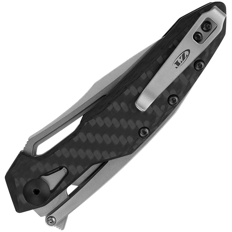 Zero Tolerance Original Carbon Fiber & Steel (3.25" Stonewashed 20CV) Folding Knife [990] - product view 2