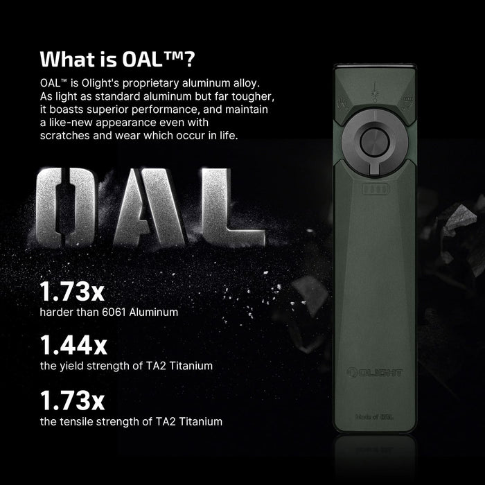 Olight Arkfeld Ultra Olive Grey NW(4000K~5000K) 3-in-1 EDC Flashlight with O-aluminum Material