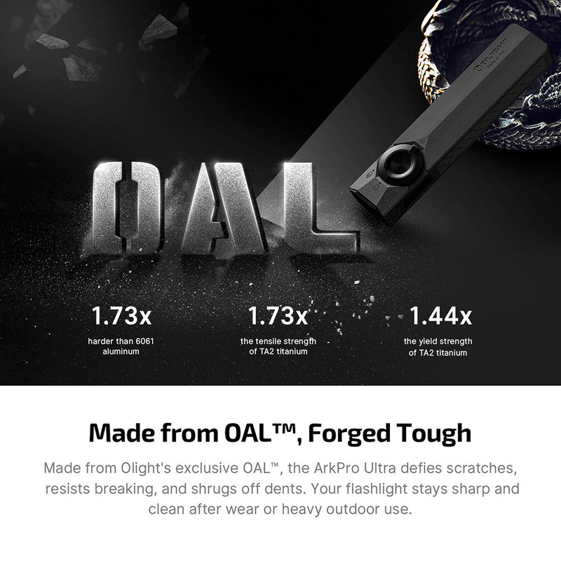 Olight ArkPro Ultra Onyx Black CW Flashlight (ARKPROULTRAOBKCW)