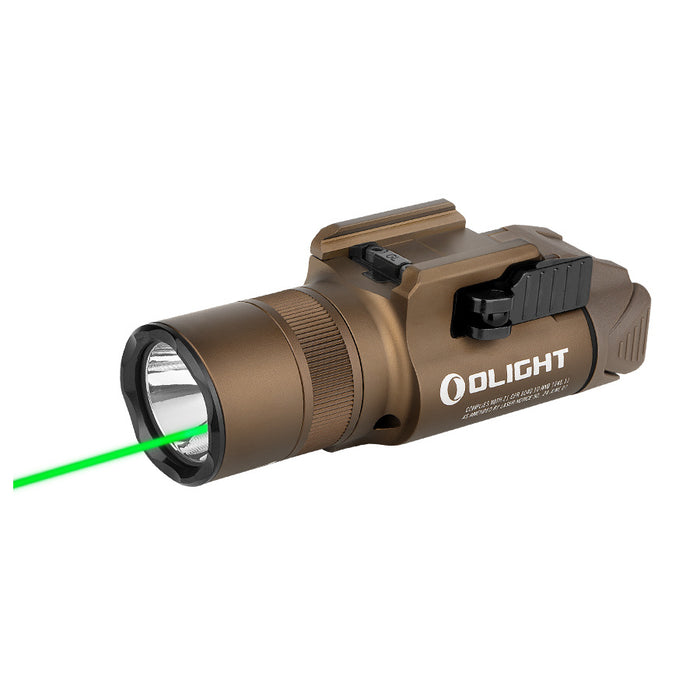 Olight Baldr Pro R Desert Tan Tactical Light & Green Laser (BALDRPRORDT)