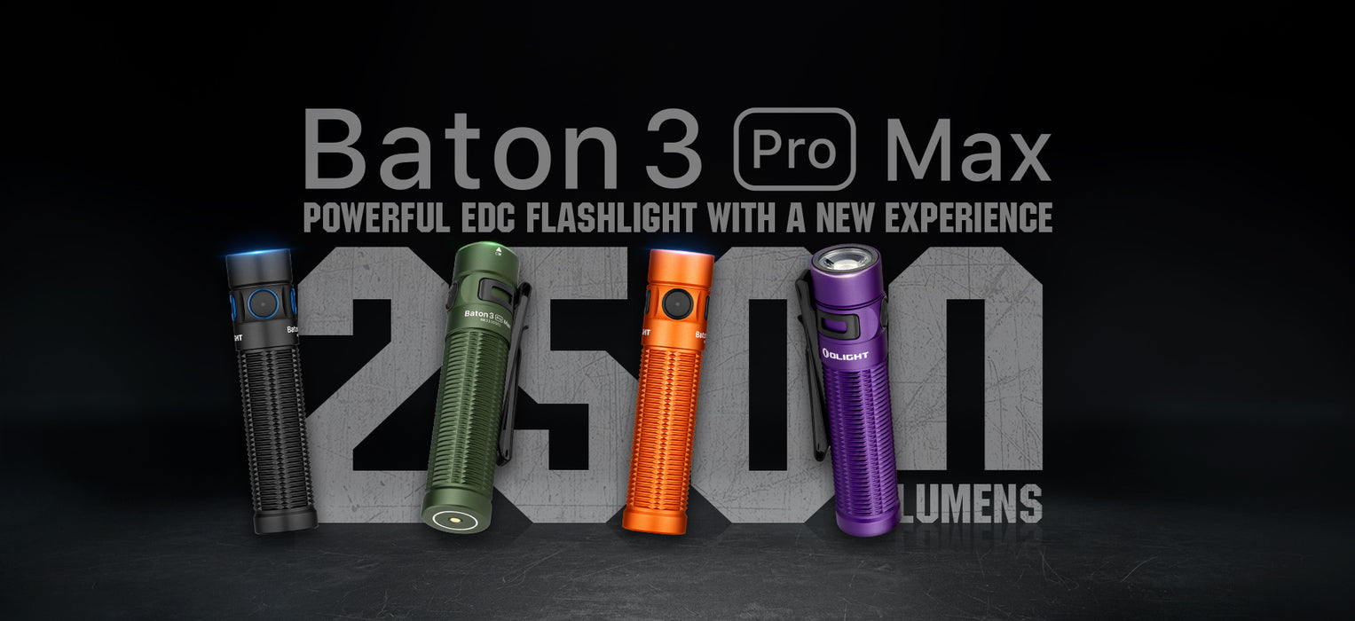 Olight Baton 3 Pro Max CW Light EDC Flashlight Purple (BATON3PROMAXPUR)