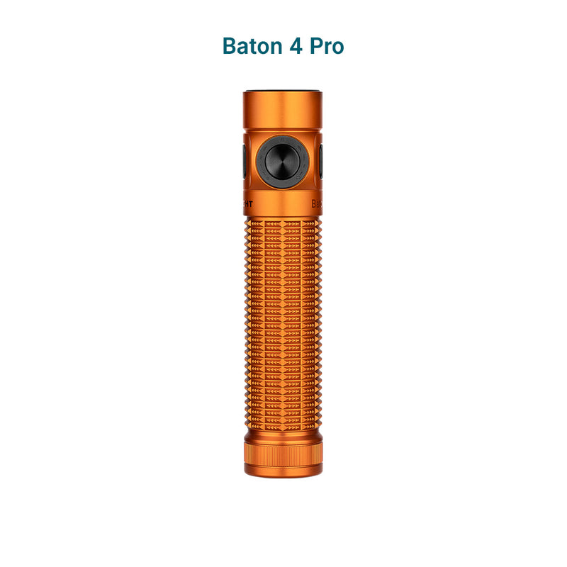 Olight Baton 4 Pro Orange CW EDC Flashlight - 1600 Lumens USB-C