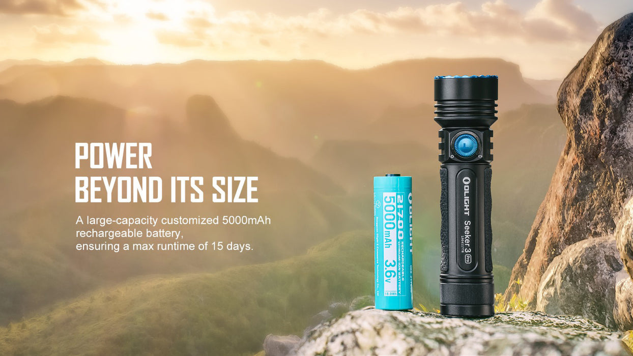 Olight Seeker 3 Pro Bright Flashlight (SEEKER3PROBK)