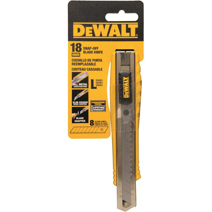 DEWALT DWHT10038 18mm Metal Body Snap Off Knife