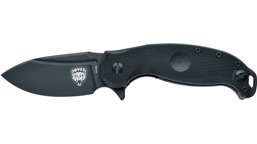 Fox Irves Liner Lock Black Folding Knife [FOX532] — product view 1