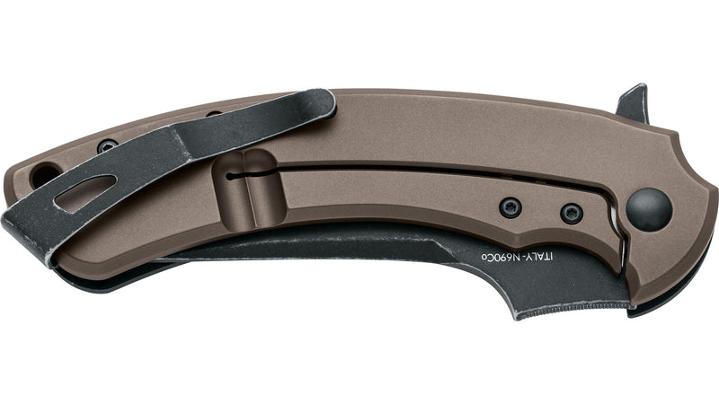 Fox Geco Frame Lock Black G10 Folding Knife [FOX537BR] — product view 2
