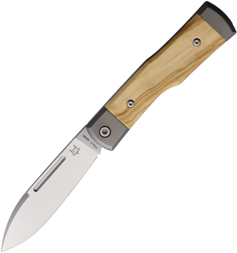 Fox Gunstock Barlow Olive Folding Knife [FOX558OL] — product view 3