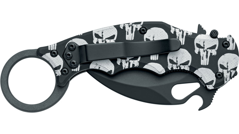 Fox Karambit Liner Lock Skull Folding Knife [FOX599ALB5] — product view 2