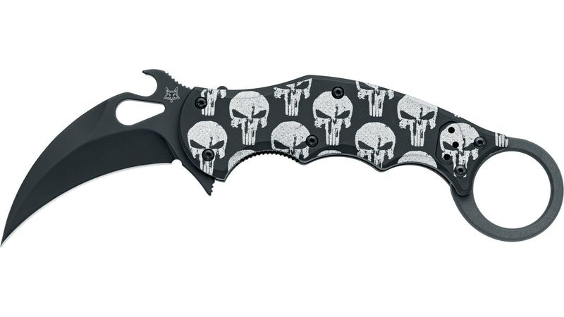 Fox Karambit Liner Lock Skull Folding Knife [FOX599ALB5] — product view 1