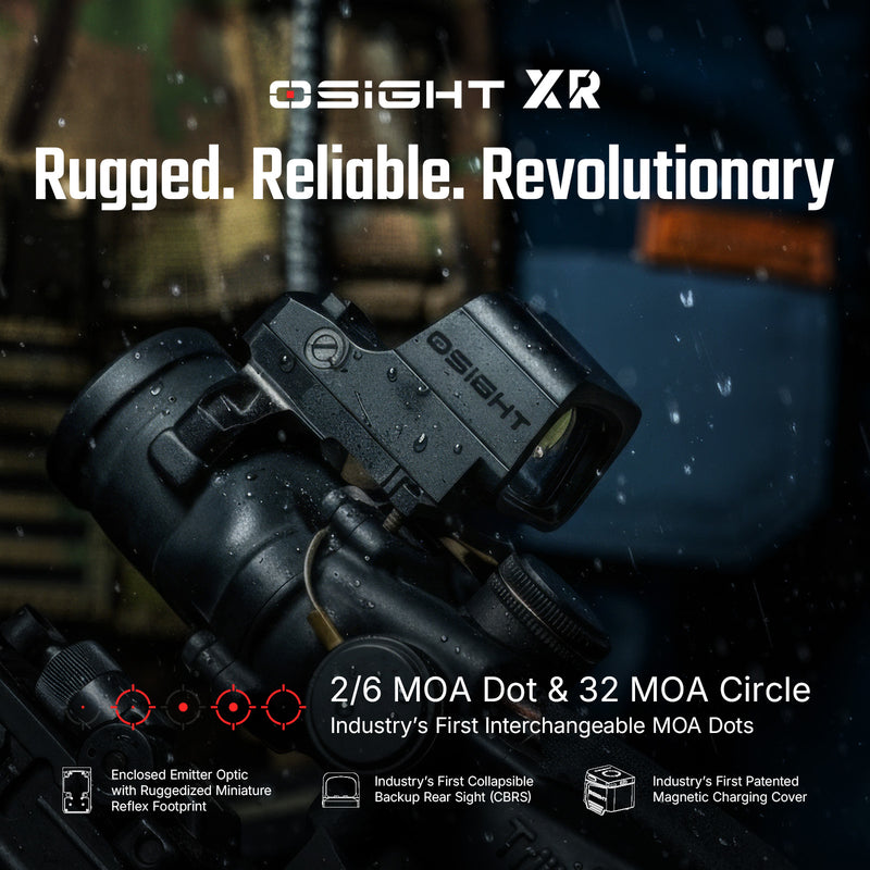 Olight Osight XR Enclosed Red Dot (RMR Footprint) 2/6 MOA + 32 MOA Multi-Reticle