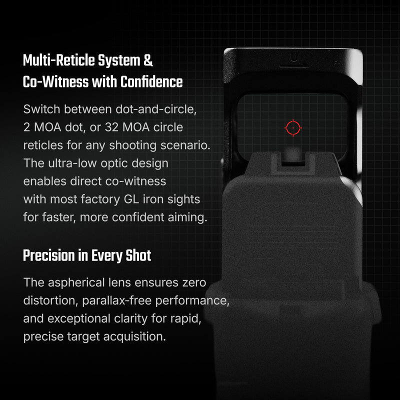 Olight Osight SE MOS Enclosed Red Dot Sight Direct Mount (OSIGHTSEMOS)