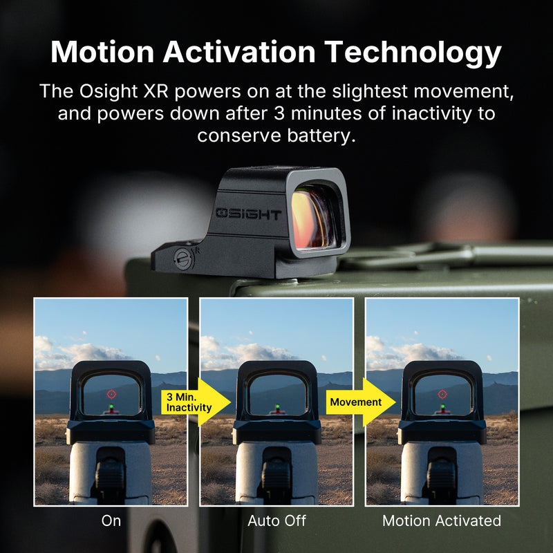 Olight Osight XR Enclosed Red Dot (RMR Footprint) 2/6 MOA + 32 MOA Multi-Reticle