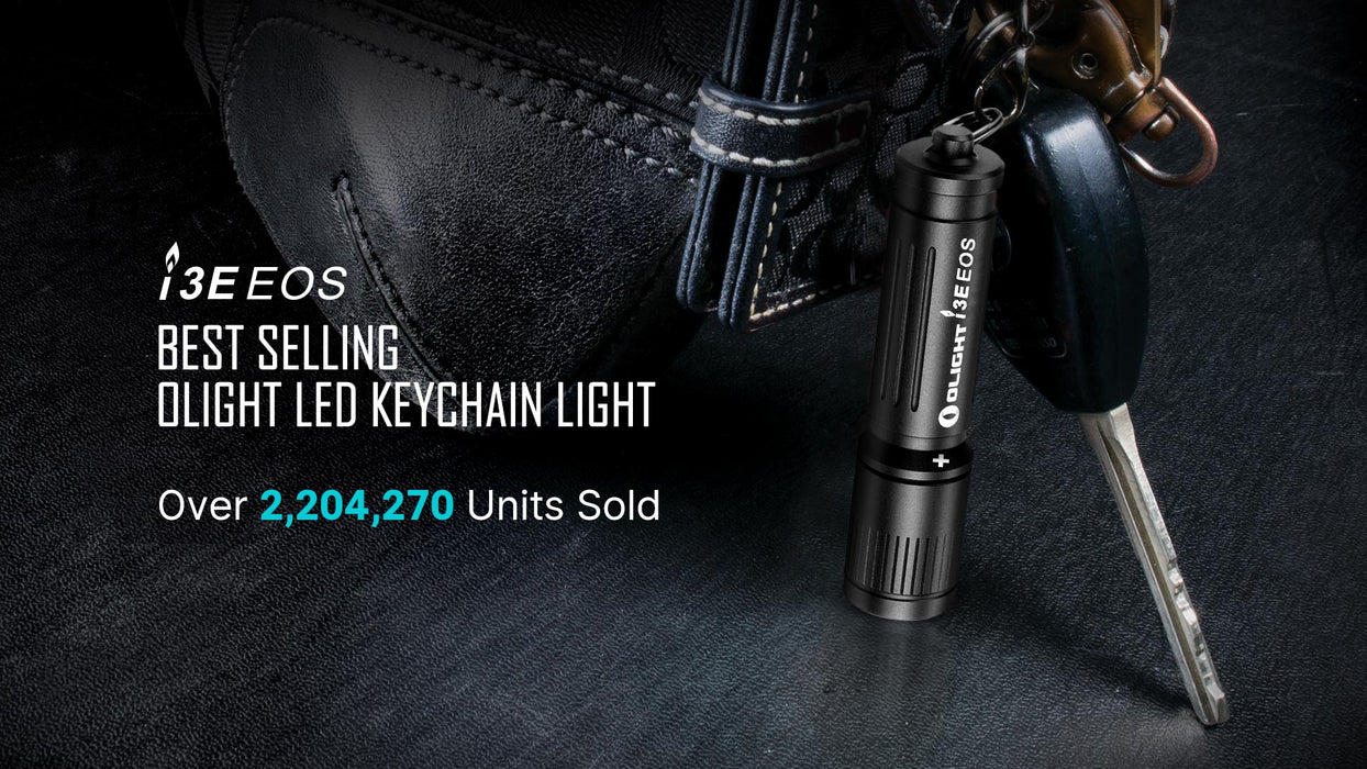 Olight I3E EOS Black Keychain Flashlight (I3EBK)