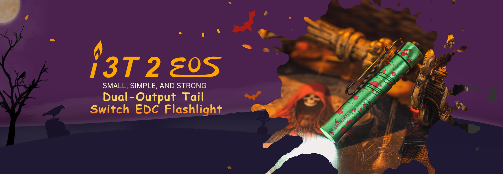 Olight i3T 2 EOS Zombie Green EDC Flashlight (I3T2ZOMG)