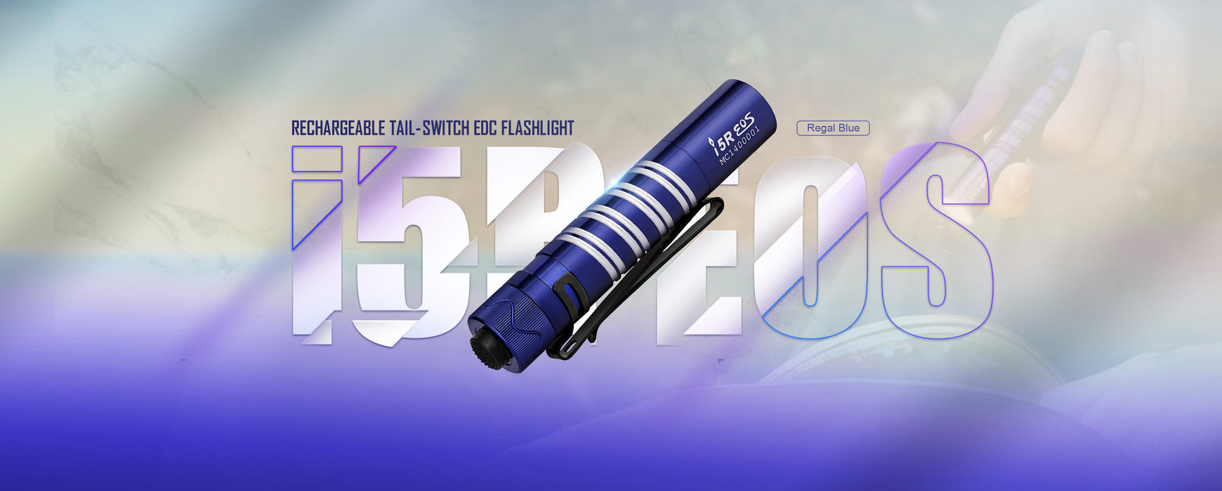 Olight i5R EOS Regal Blue EDC Flashlight (I5RRGBU)