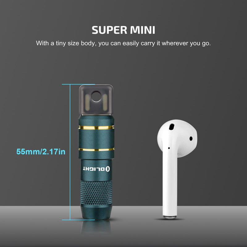 Olight imini 2 50 Lumens Rechargeable Magnetic Mini Flashlight Dream Blue