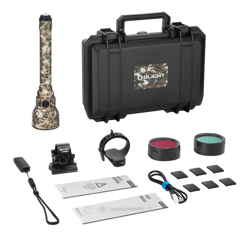 Javelot Turbo 2 Premium Digital Camouflage 1500m Long-Range Flashlight (JAVELOTTURBO2KITDC)