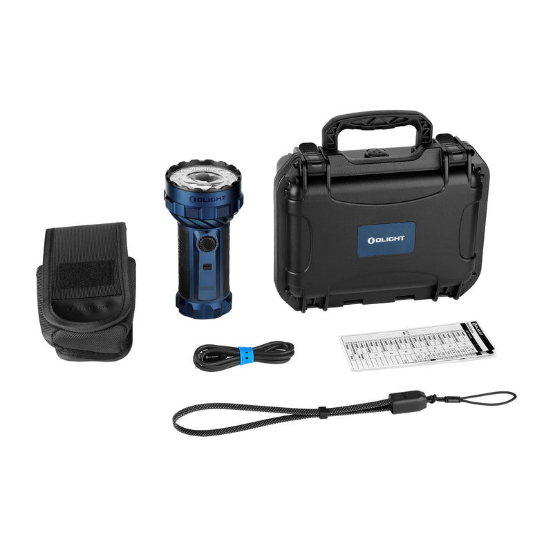 Olight Marauder 3 Matte Black 25,000 Lumen Flashlight with Power Adapter (M3MBWPA)