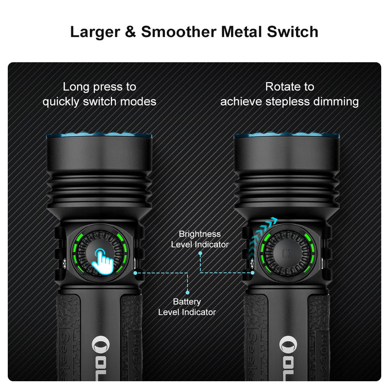 Olight Seeker 4 Pro Orange Flashlight (SEEKER4PROOG)