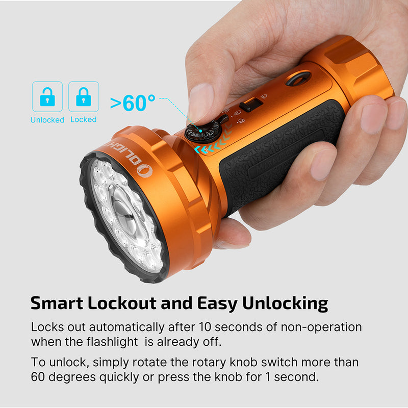 Olight Marauder Mini 2 Orange Flashlight (MARAUDERMINI2OG)