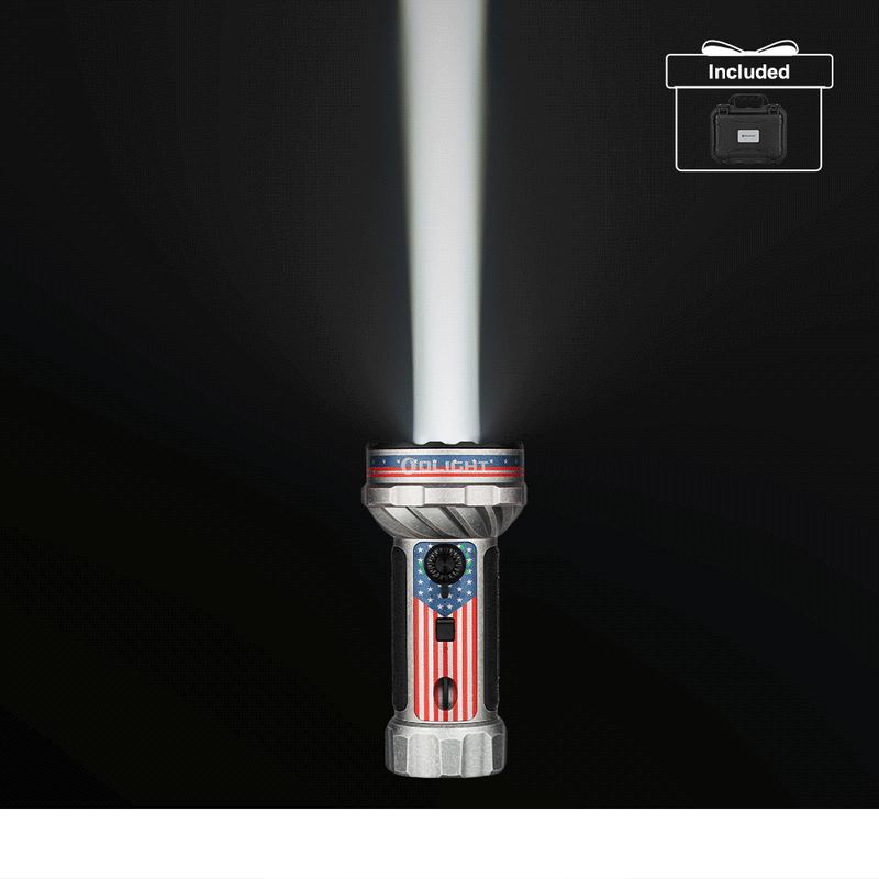 Olight Marauder Mini 2 Stars & Stripes Edition Flashlight (MARAUDERMINI2SSE)